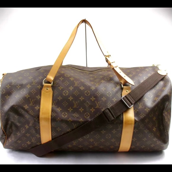 Louis Vuitton Monogram Travel Duffle Crossbody Bag XLarge 💯% AUTHENTIC - Picture 14 of 16